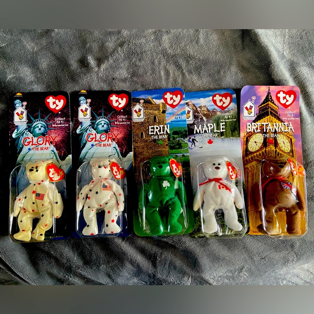 TY Mcdonald's Beanie Babies Error Full Set (+1 Extra)